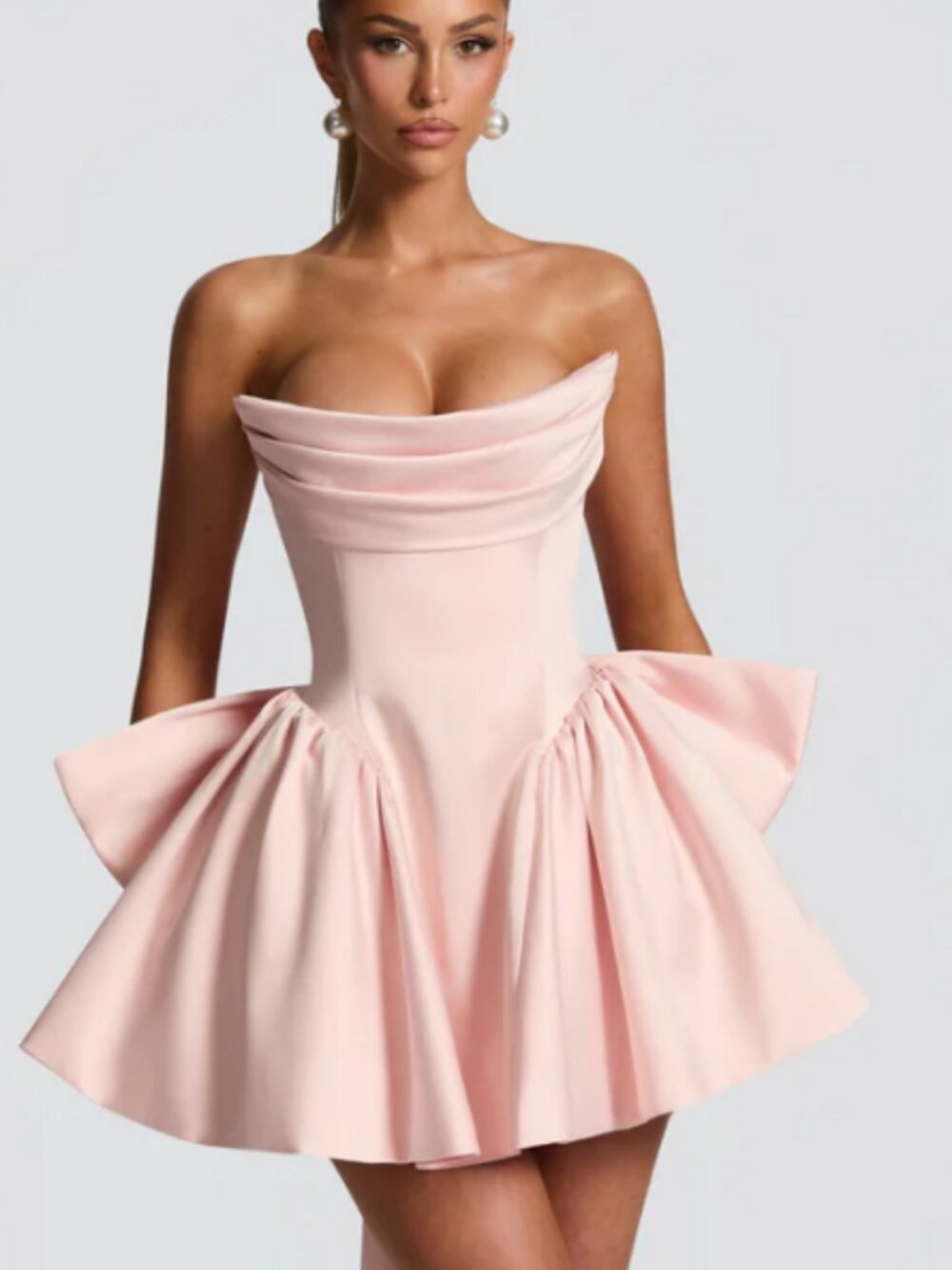 (BABYBOO) Trinity Mini Dress - Blush SIZE M